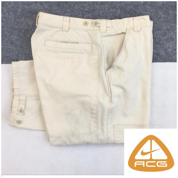 Vintage ACG Mens Pants Size 34 Double Knee‎ Carpenter Pocket Chino Y2K Baggy - Picture 1 of 10